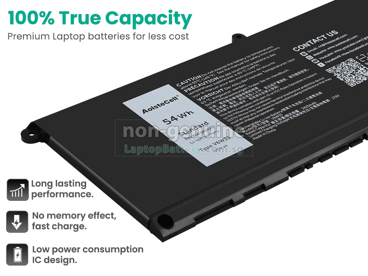 replacement Dell 451-BCUB battery