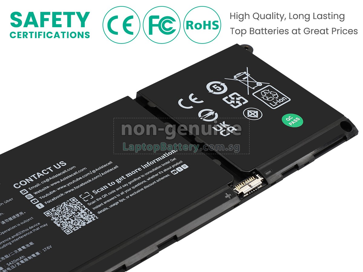 replacement Dell 451-BCUB battery