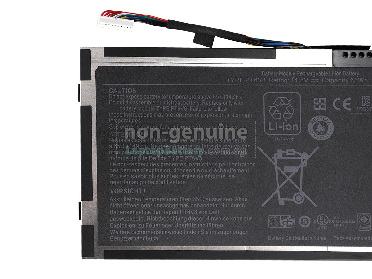replacement Dell Alienware M14X R1 battery