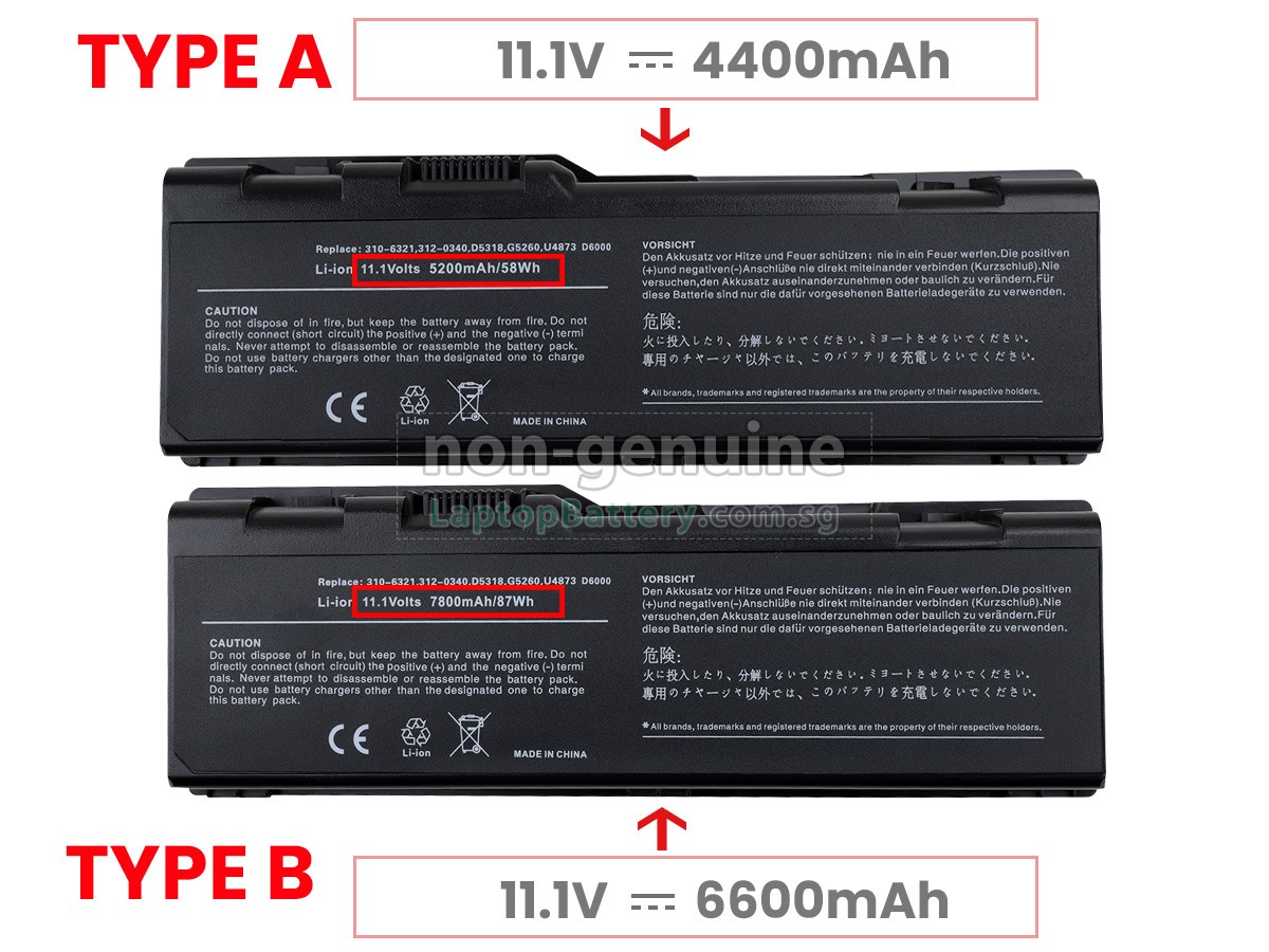 replacement Dell G5266 battery