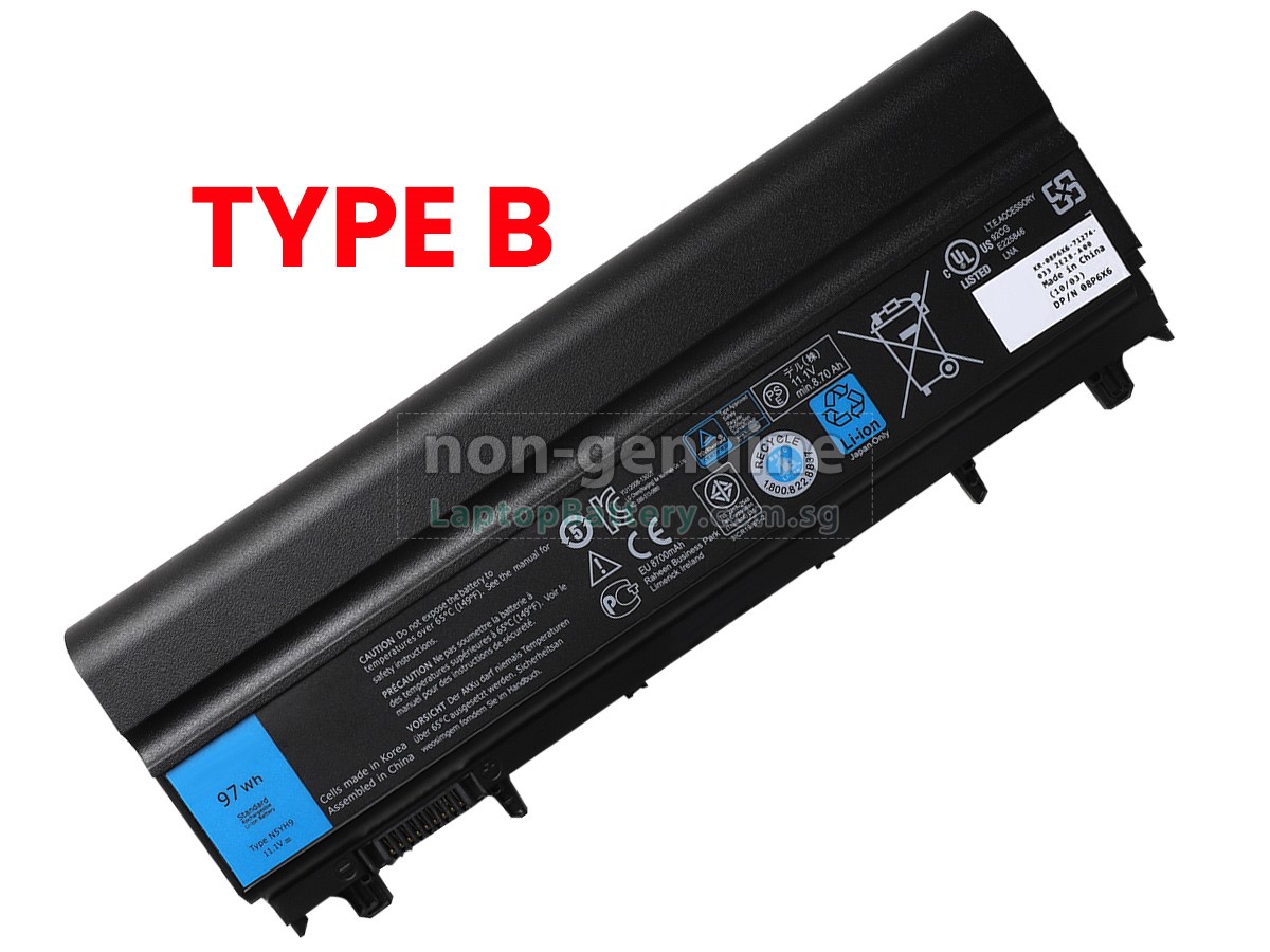 6-Cell 5200mAh Laptop Battery For Dell Latitude E5440/E5540 – 11.1V Li-Ion, Replaces 451-BBIE