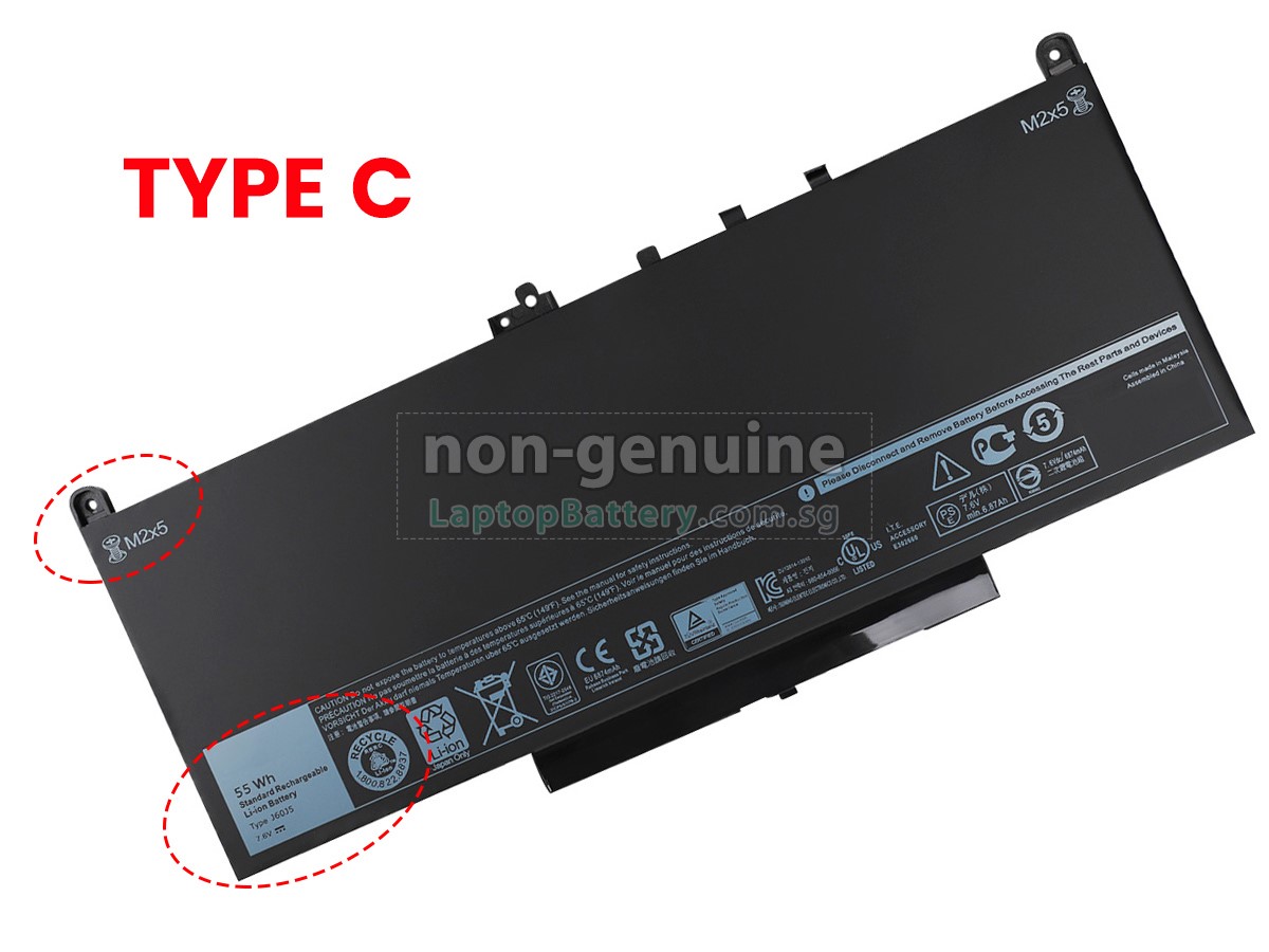 replacement Dell 579TY battery