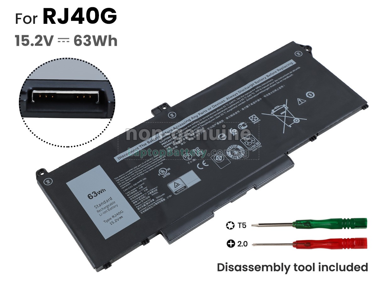 Battery for Dell Latitude 5520,replacement Dell Latitude 5520 laptop  battery from Singapore(63Wh,4 cells)