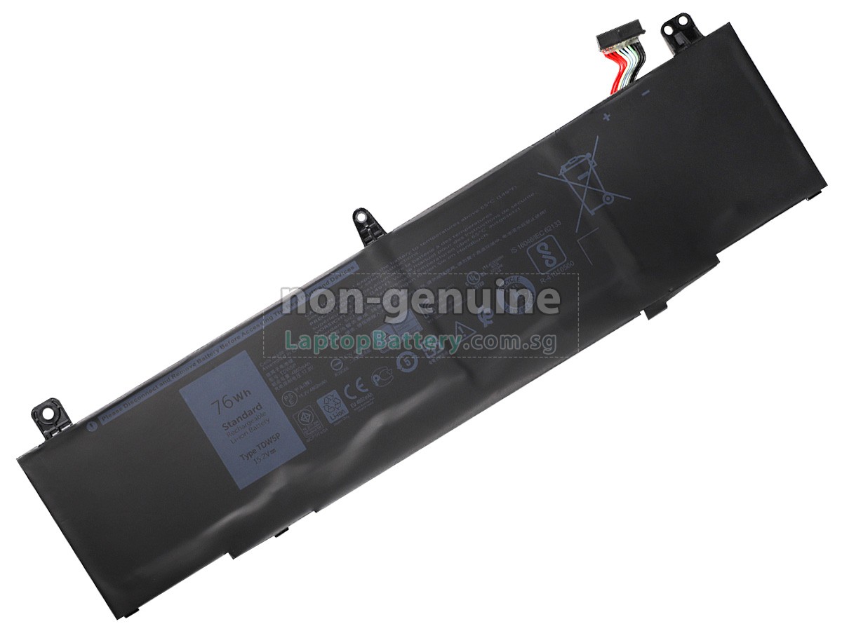 replacement Dell TDW5P battery