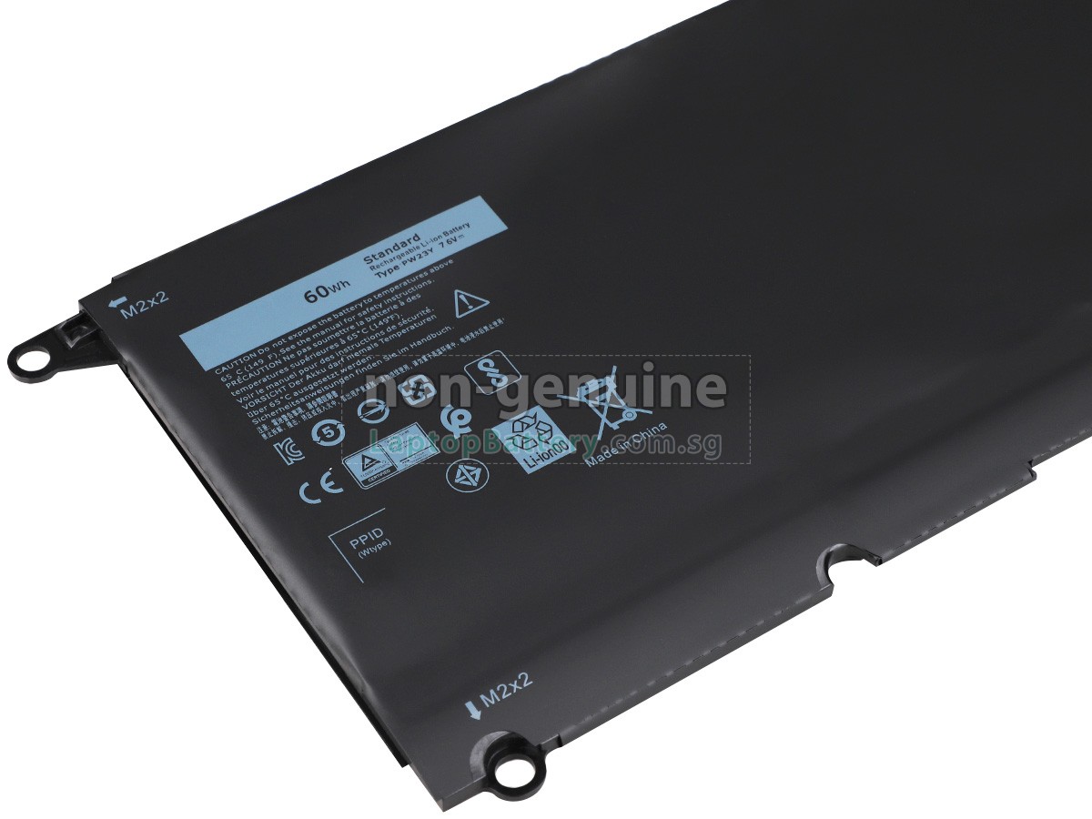 thumbnail image 2 of ZTHY 7.6V 60Wh PW23Y Laptop Battery For Dell XPS 13 9360 Series Replacement 2 of 10