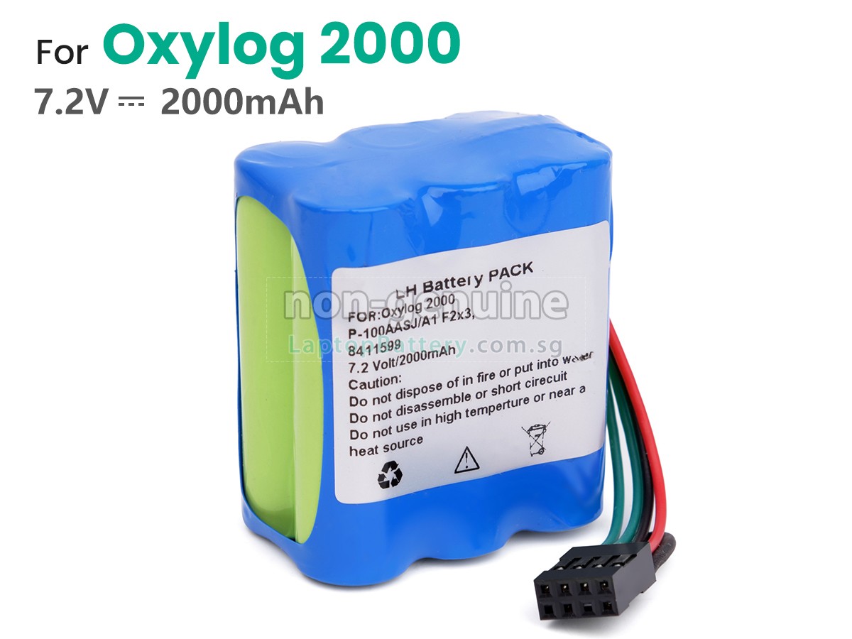 replacement Drager OXYLOG 2000 battery