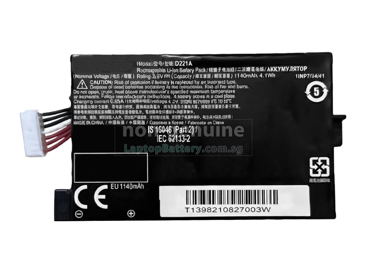 replacement EPSON WORKFORCE ES-60W battery