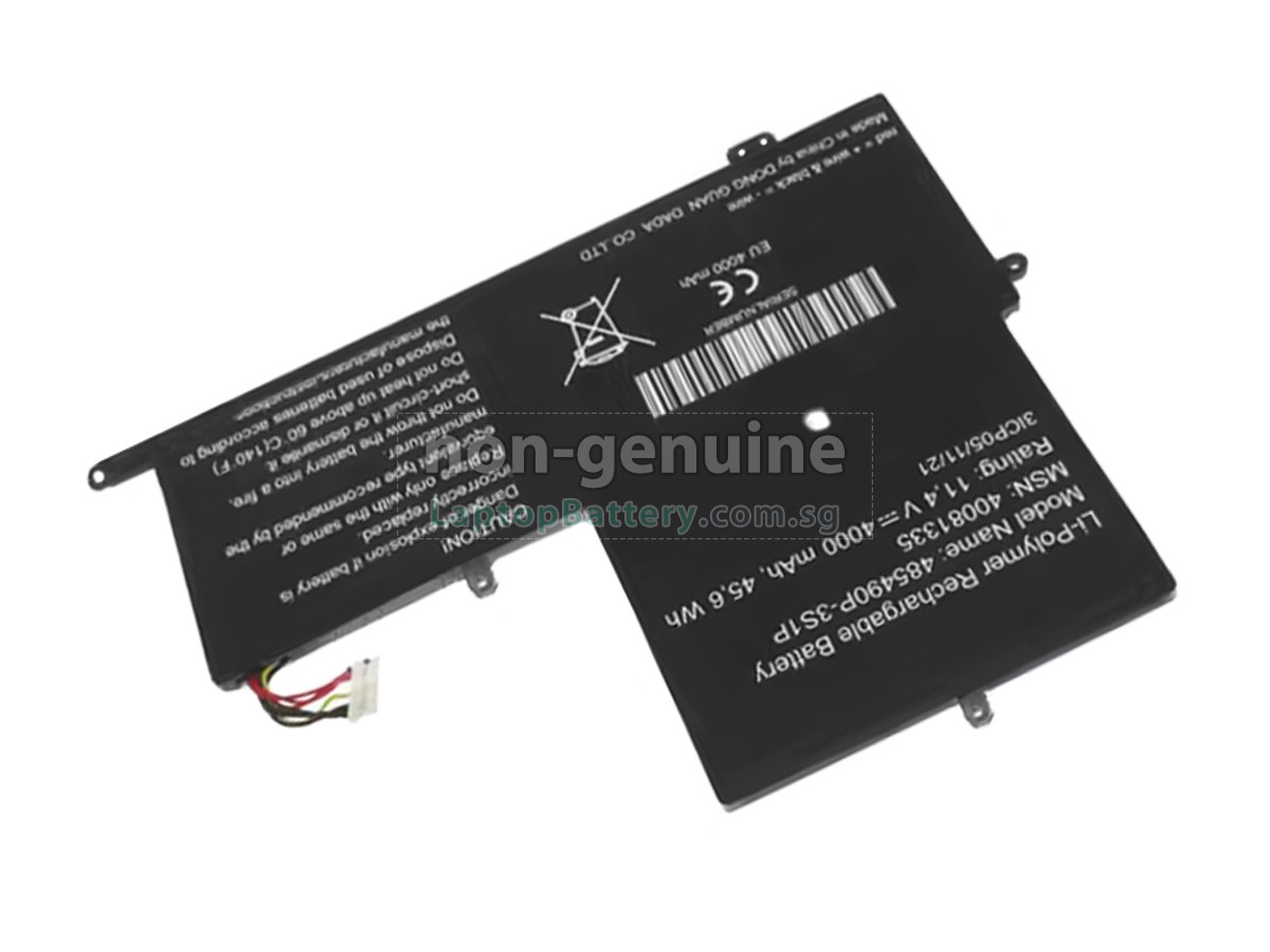 replacement EVOO UTL-516698-3S battery