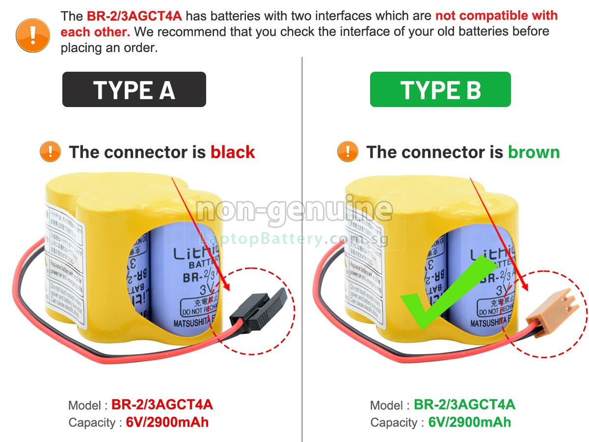 replacement Fanuc BR-23AGCT4A battery