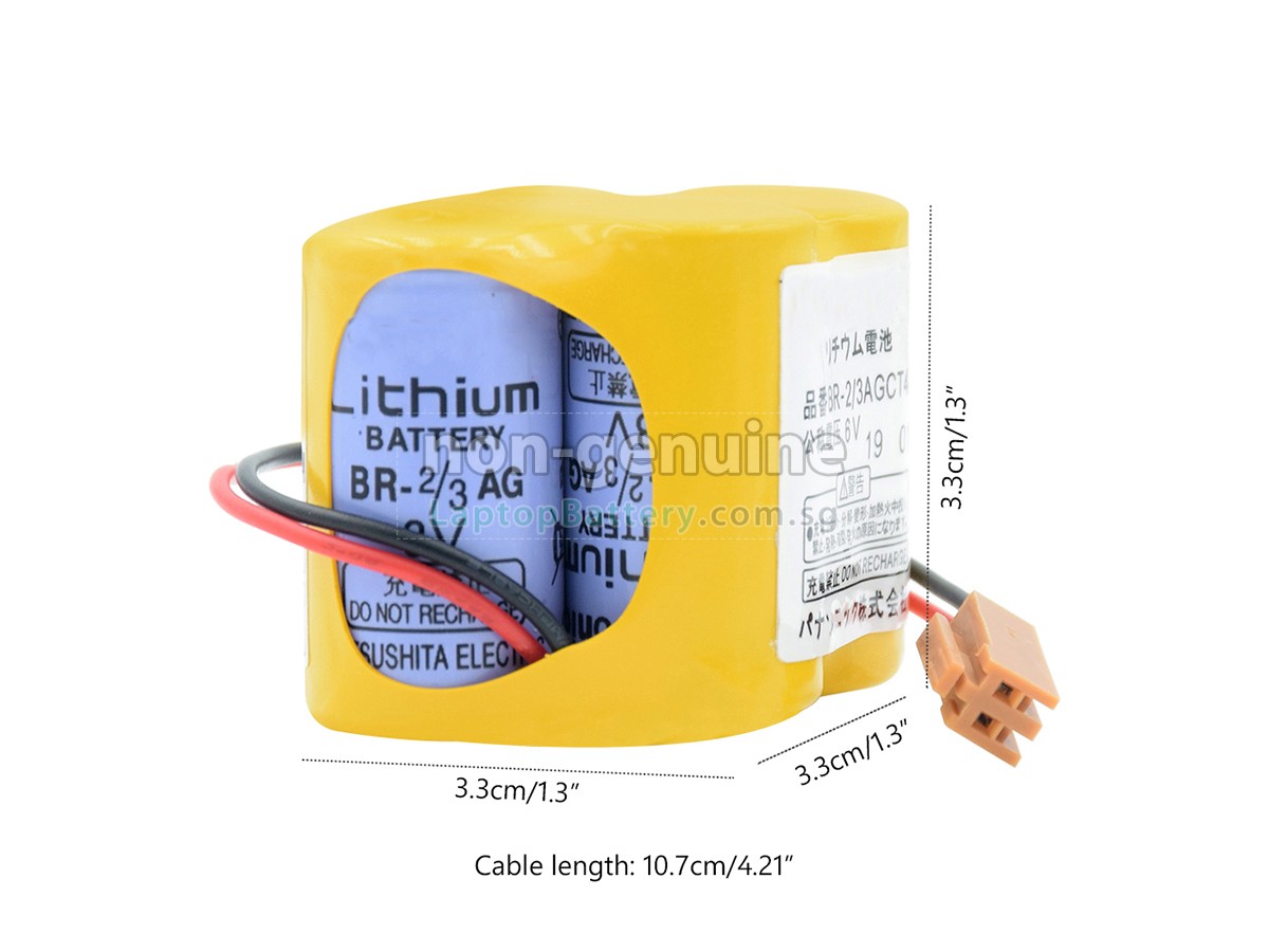 replacement Fanuc BR-23AGCT4A battery