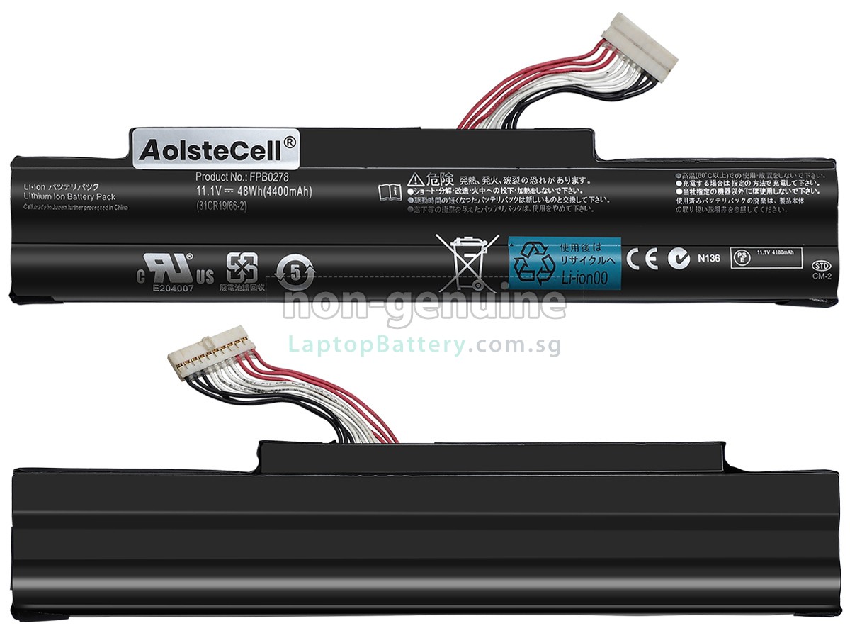 replacement Fujitsu FPB0278 battery