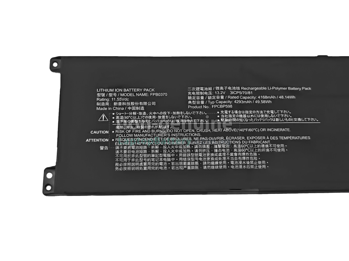 replacement Fujitsu FPB0370(3ICP/70/81) battery