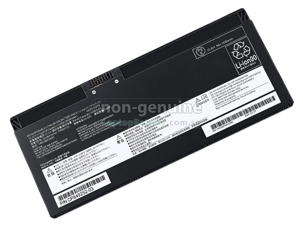 replacement Fujitsu CP854407-02 battery
