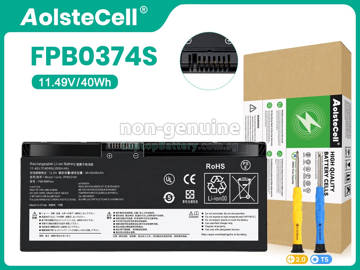 replacement Fujitsu CP854407-02 battery