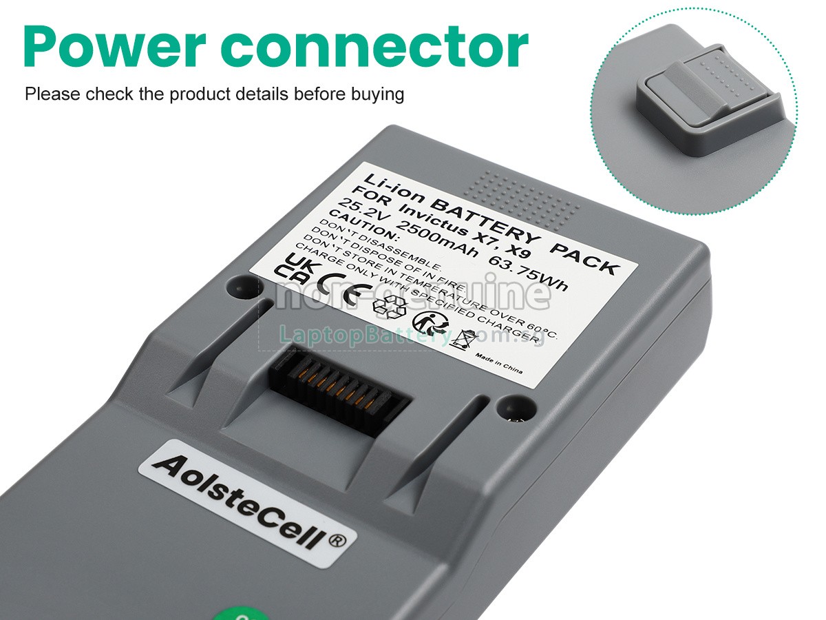 replacement Genius INVICTUS X9 battery