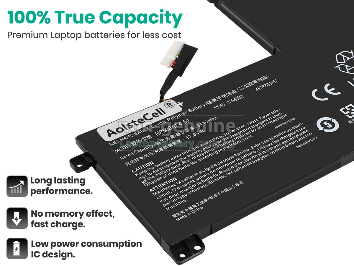 replacement Gigabyte NP50BAT-4-54 battery