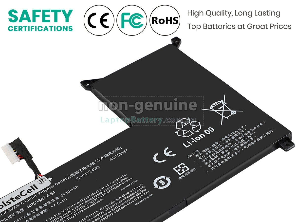 replacement Gigabyte NP50BAT-4-54 battery