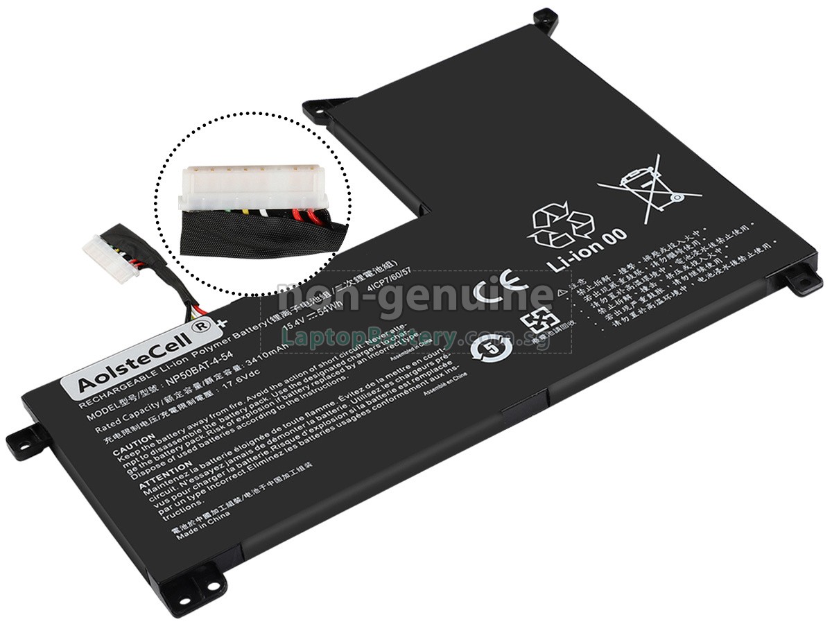 replacement Gigabyte NP50BAT-4-54 battery