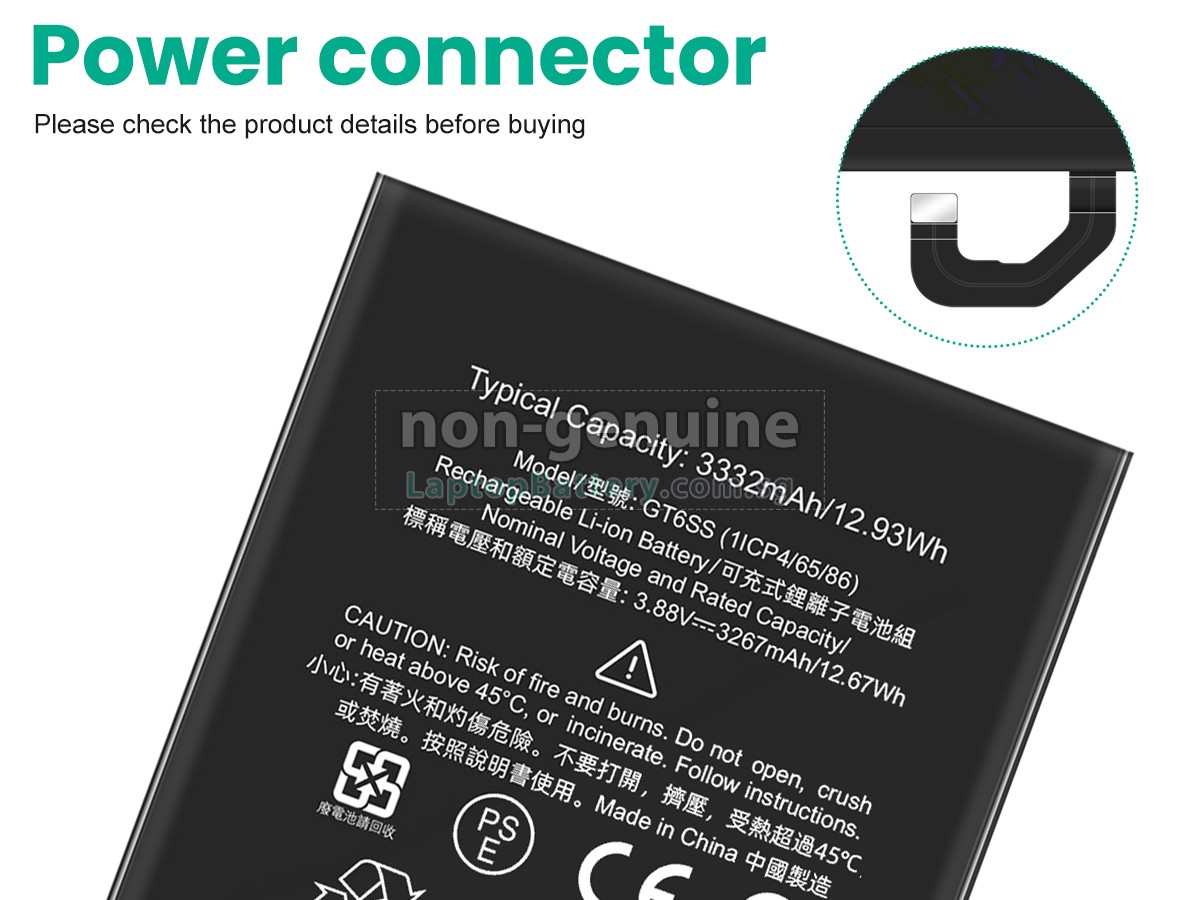 replacement Google PIXEL FOLD battery