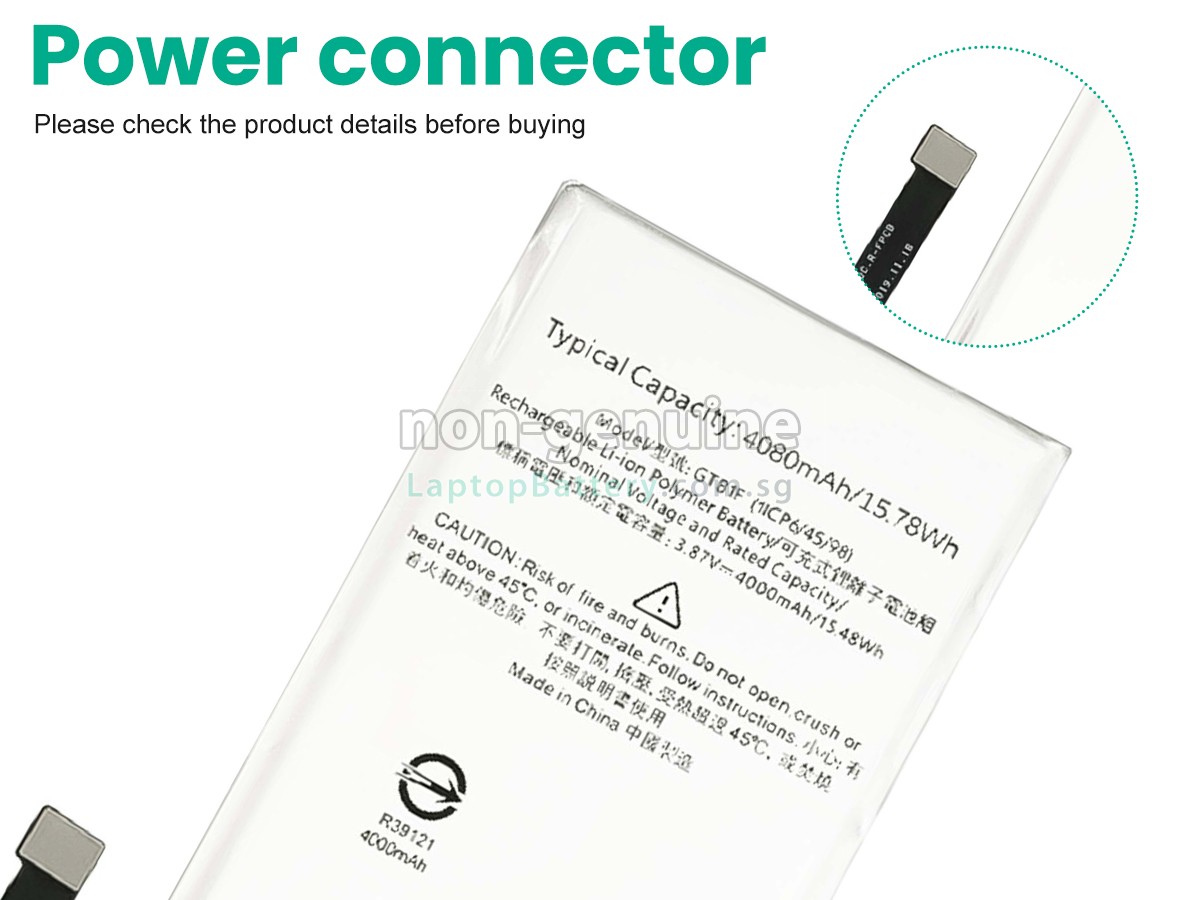 replacement Google GTB1F battery