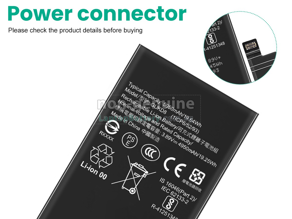 replacement Google GUKD8 battery