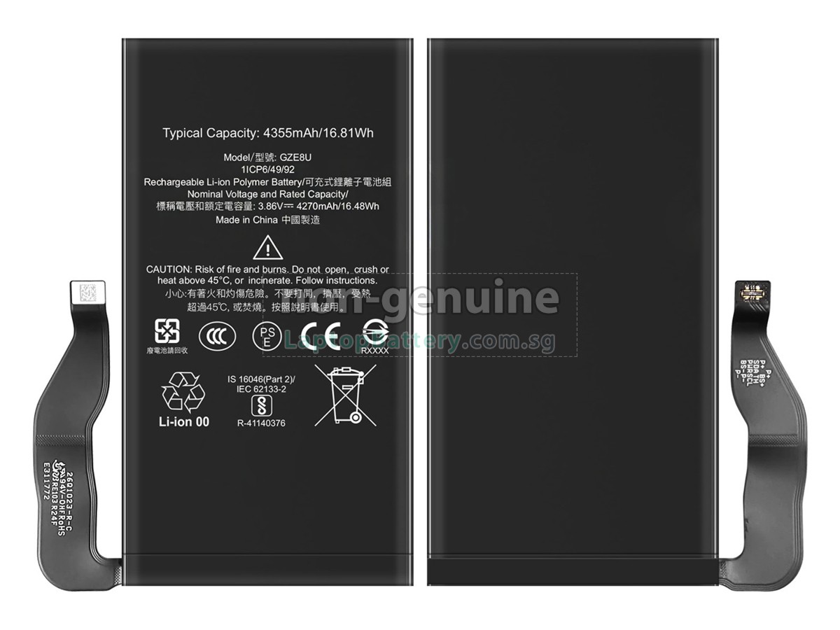replacement Google GZE8U battery