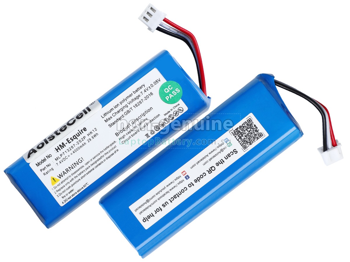 replacement Harman Kardon MLP713287-2S2P battery