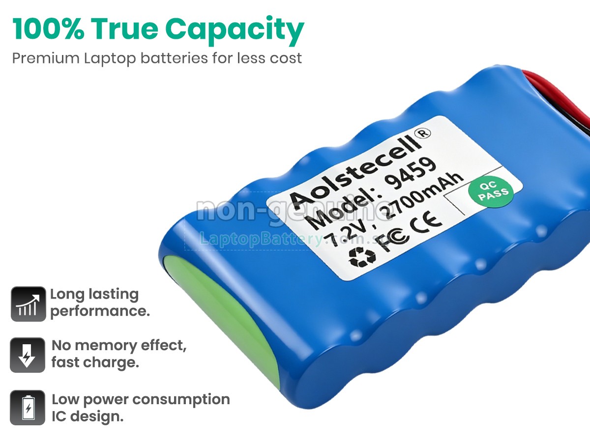 replacement HiOKi HIGH VOLTAGE INSULATION TESTER IR3455 battery