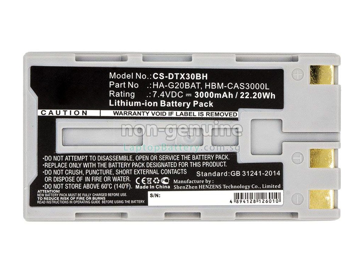 Vhbw Batteria Per Topcon FC100, FC-200, FC-2500, GMS-2, GPT-9000 – 2600mAh 7.2V Li-Ion