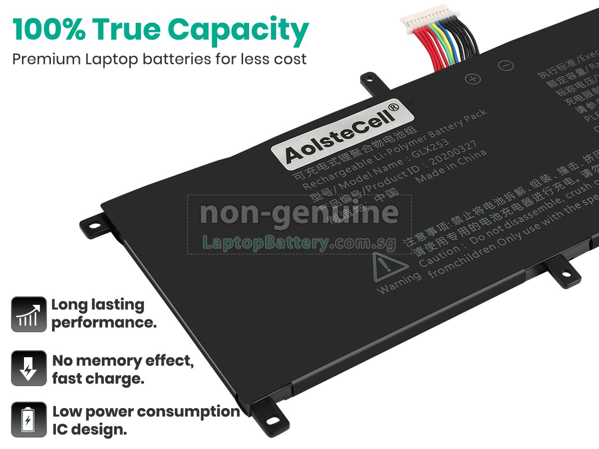 replacement HIPAA GLX253 battery