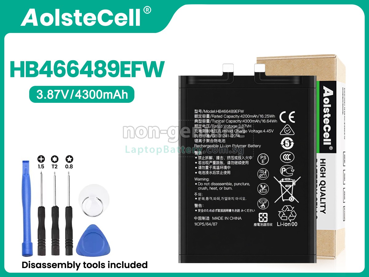 replacement Honor HB466489EFW battery