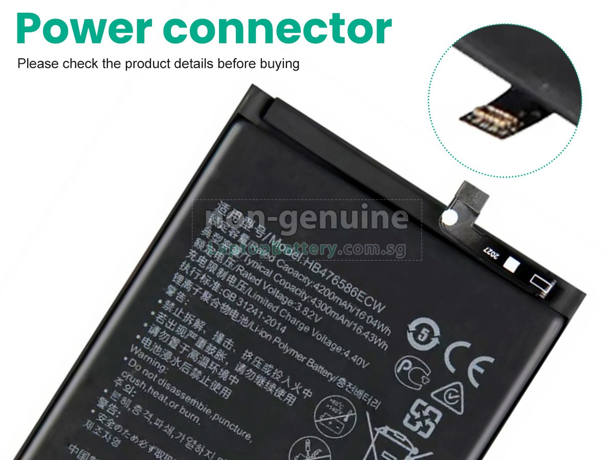 replacement Honor HB476586ECW battery