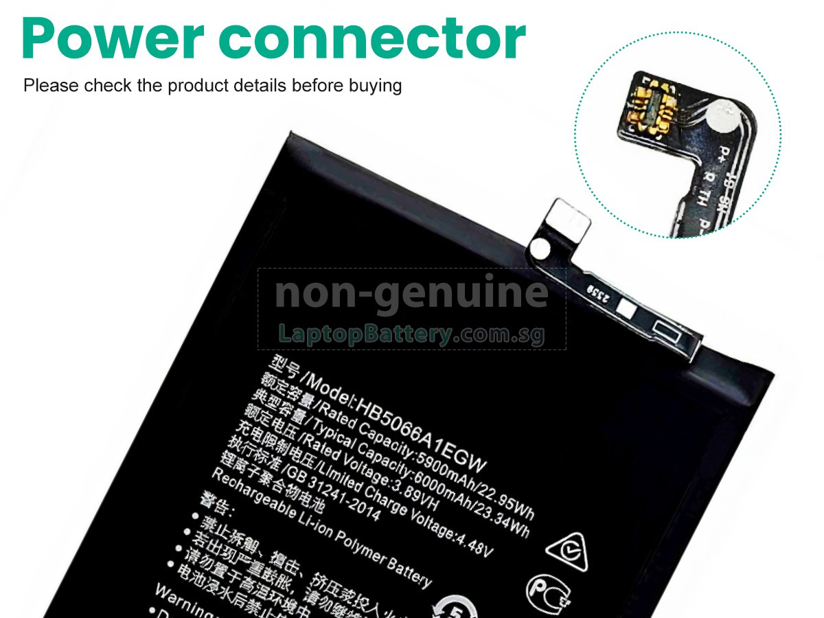 replacement Honor PLAY 40 PLUS battery