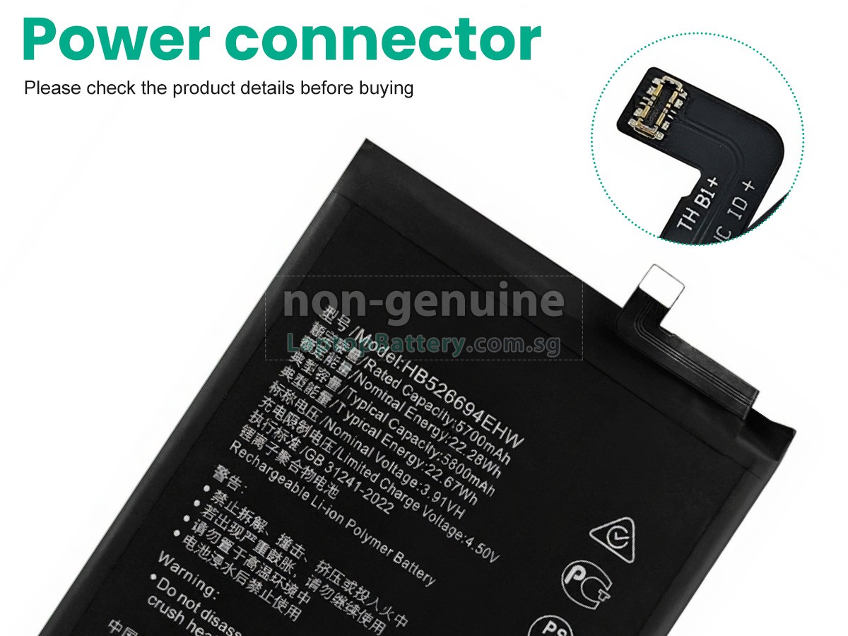 replacement Honor HB526694EHW battery
