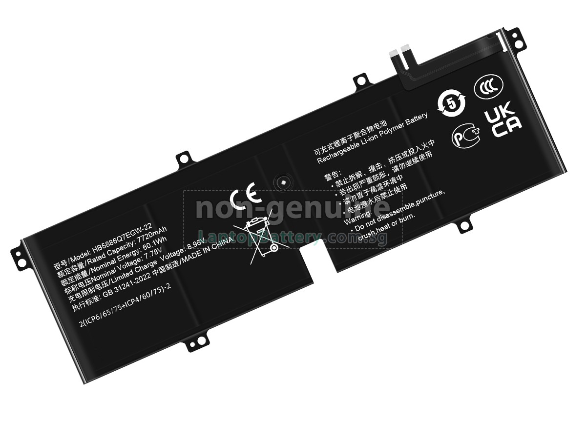 replacement Honor HB5886Q7EGW-22 battery