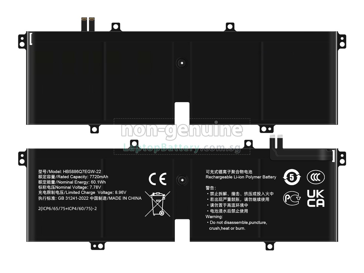 replacement Honor HB5886Q7EGW-22 battery