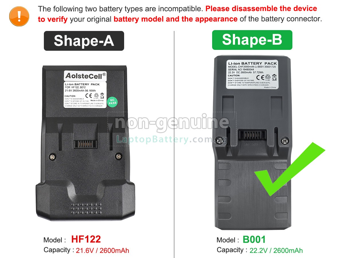 replacement Hoover 35601729 battery