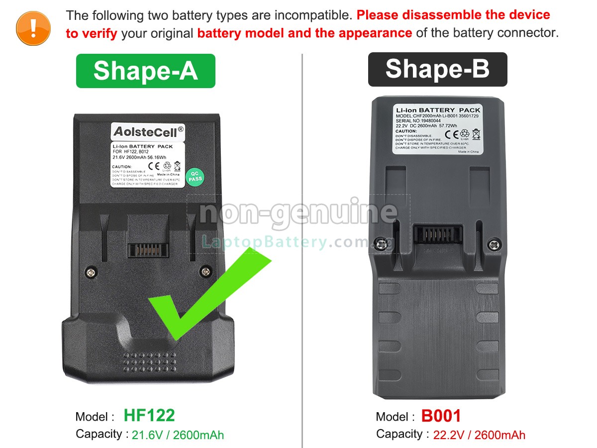 replacement Hoover 35601729 battery