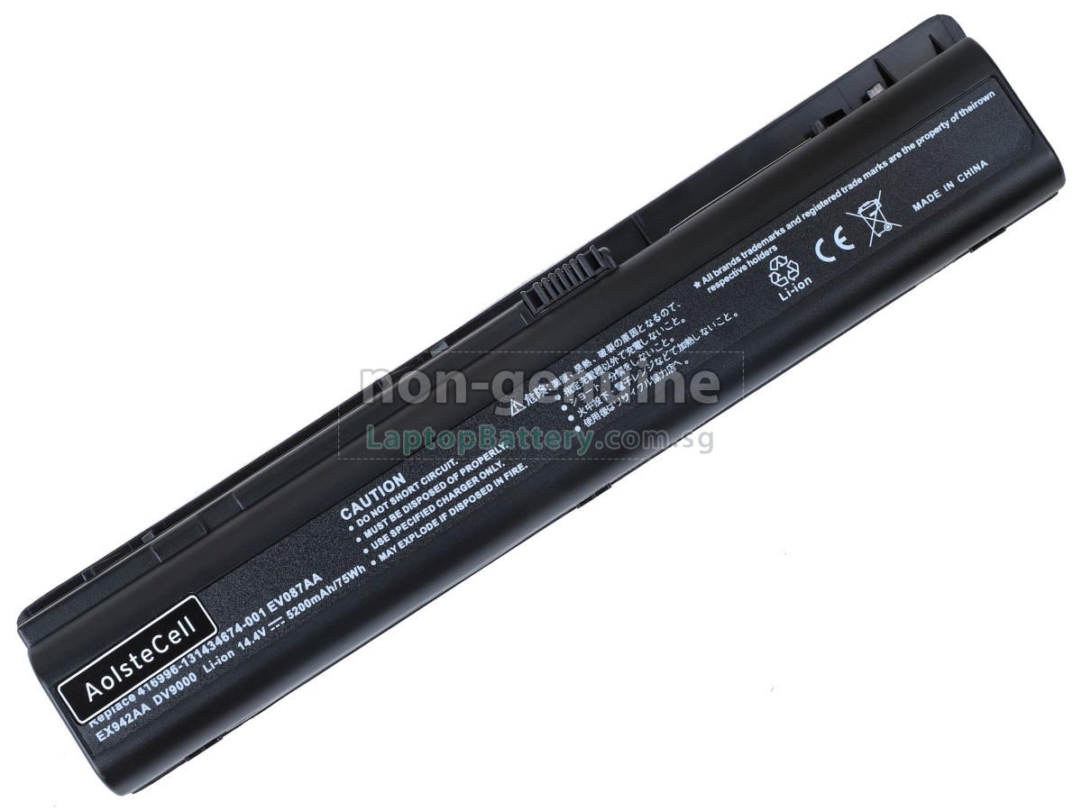 replacement HP Pavilion DV9600 battery