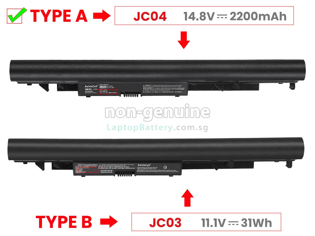 replacement HP Pavilion 15-BS006NO battery
