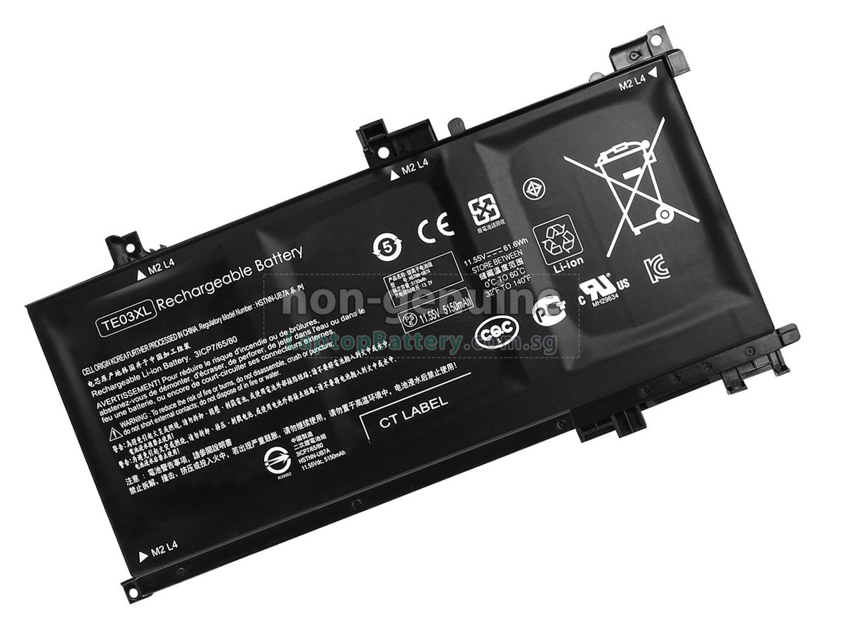 replacement HP Omen 15-AX000NL battery