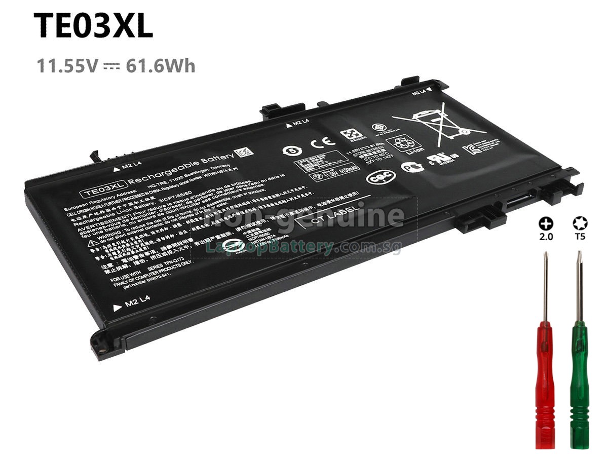 replacement HP Omen 15-AX009TX battery