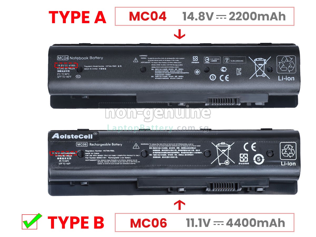 replacement HP Envy 17-N100NS battery