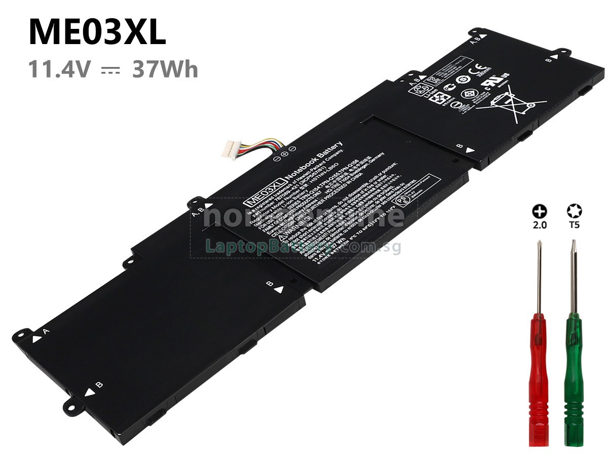 replacement HP ME03037XL battery