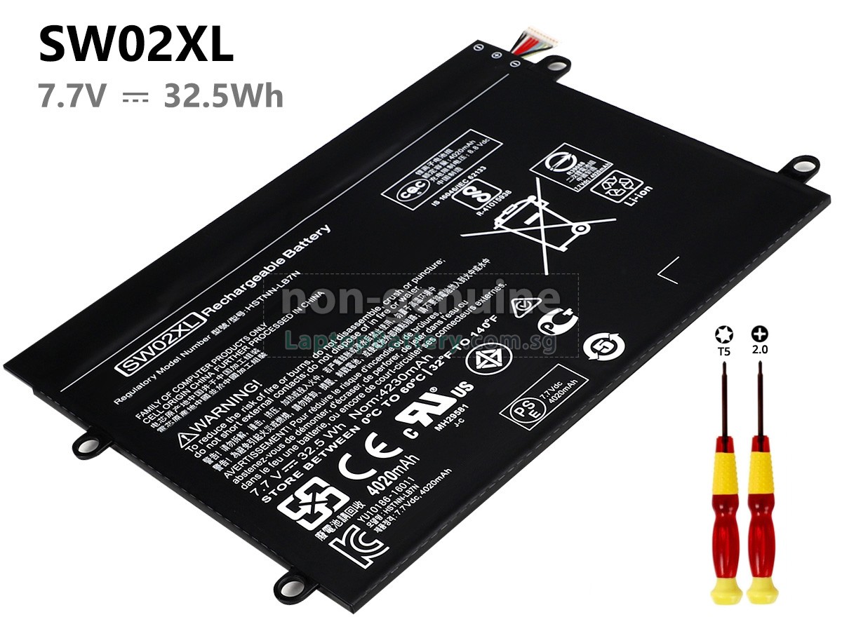 replacement HP Notebook X2 10-P008NF battery