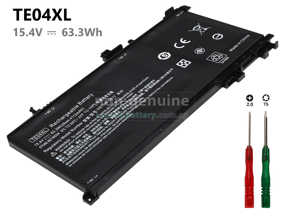replacement HP Omen 15-AX256TX battery