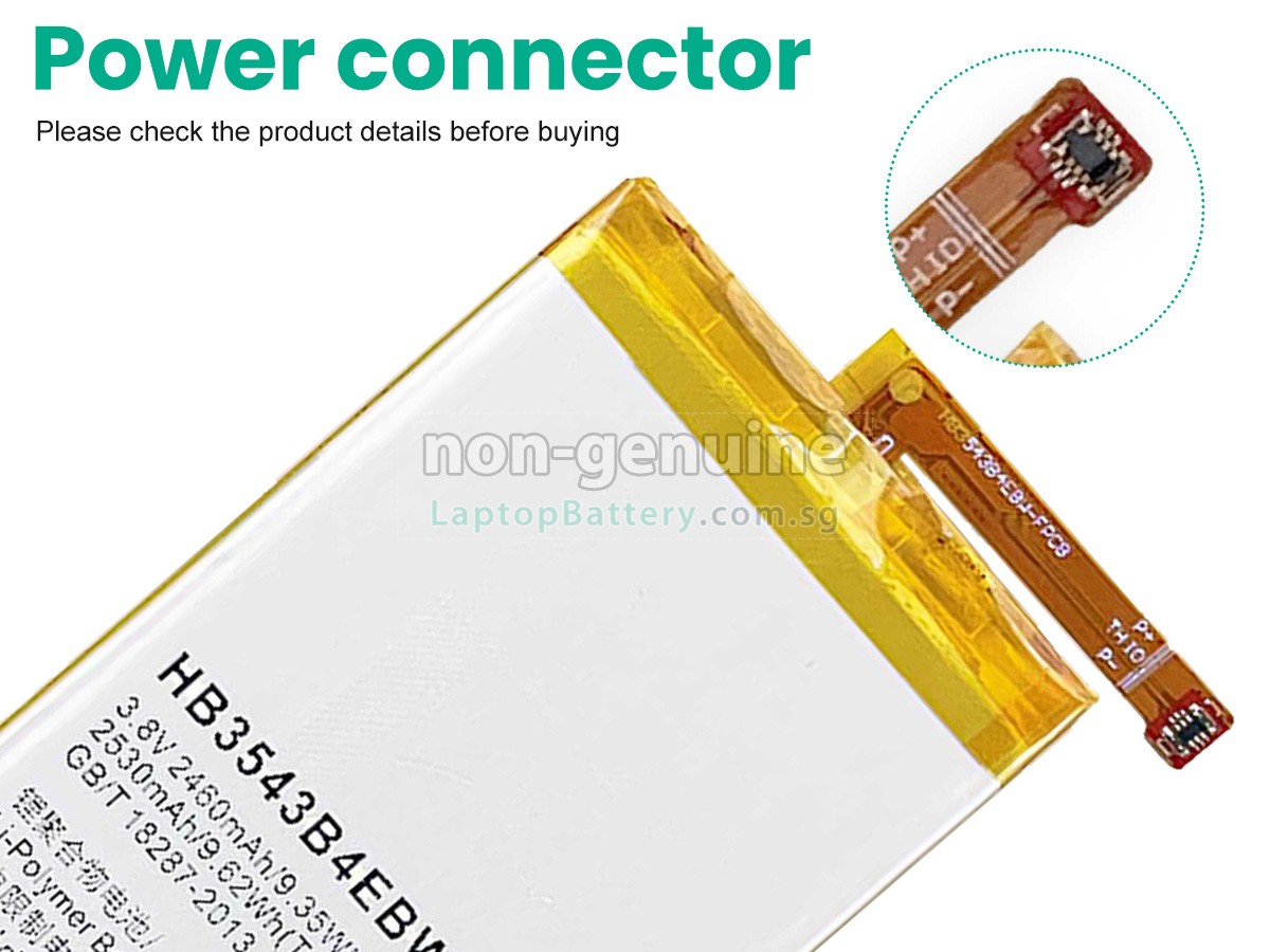 replacement Huawei ASCEND P7 battery