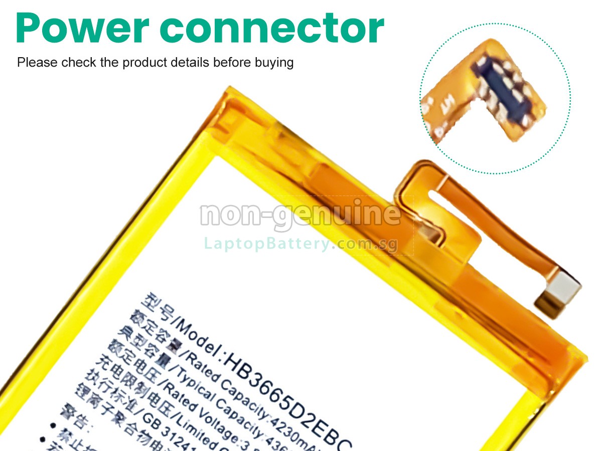 replacement Huawei HB3665D2EBC battery