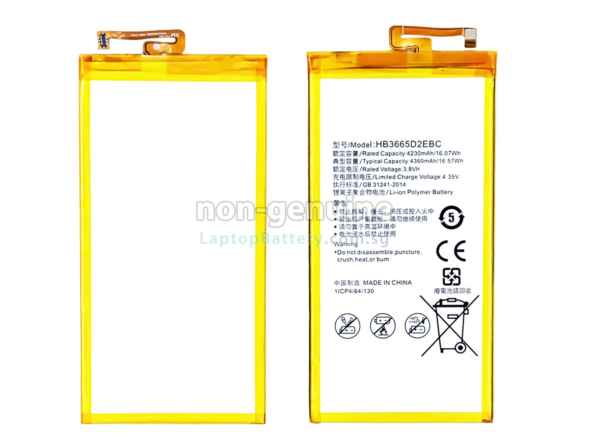 replacement Huawei HB3665D2EBC battery