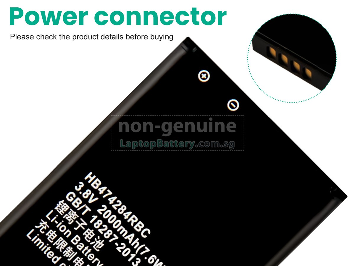 replacement Huawei ASCEND Y550 battery